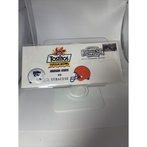 1997 Tostitos Fiesta Bowl commemorative envelope with team logos.